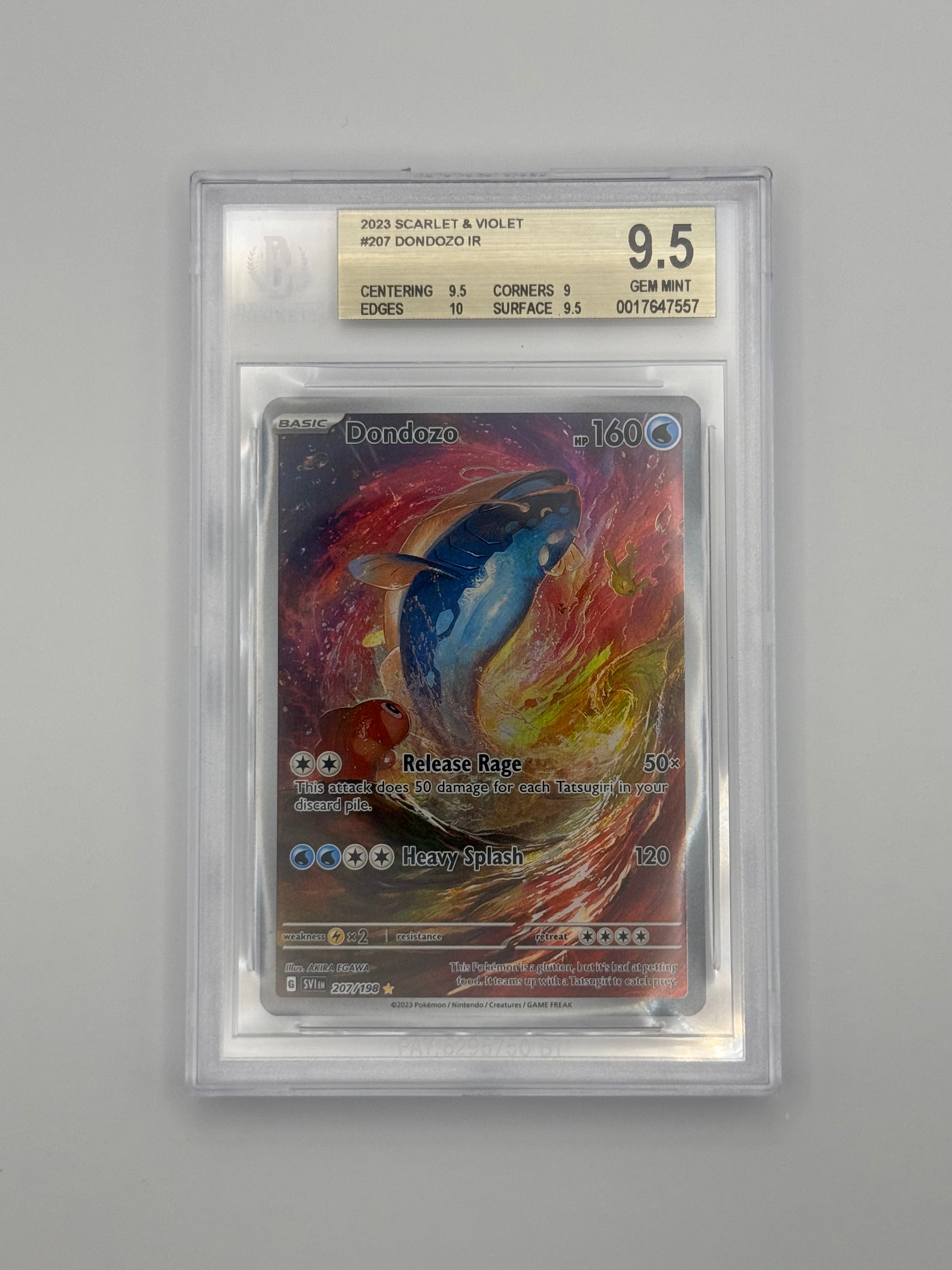 Dondozo #207 - Scarlet & Violet Base - BGS 9.5 Dondozo #207 - Scarlet & Violet Base - BGS 9.5