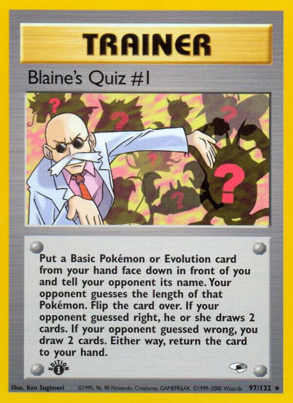 Blaine's Quiz #1 - Gym Heroes (G1)