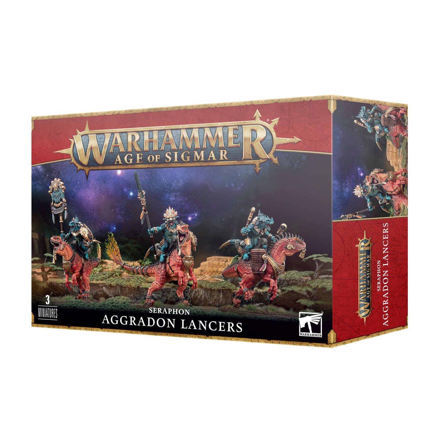 Warhammer: Age of Sigmar: Seraphon Aggradon Lancers