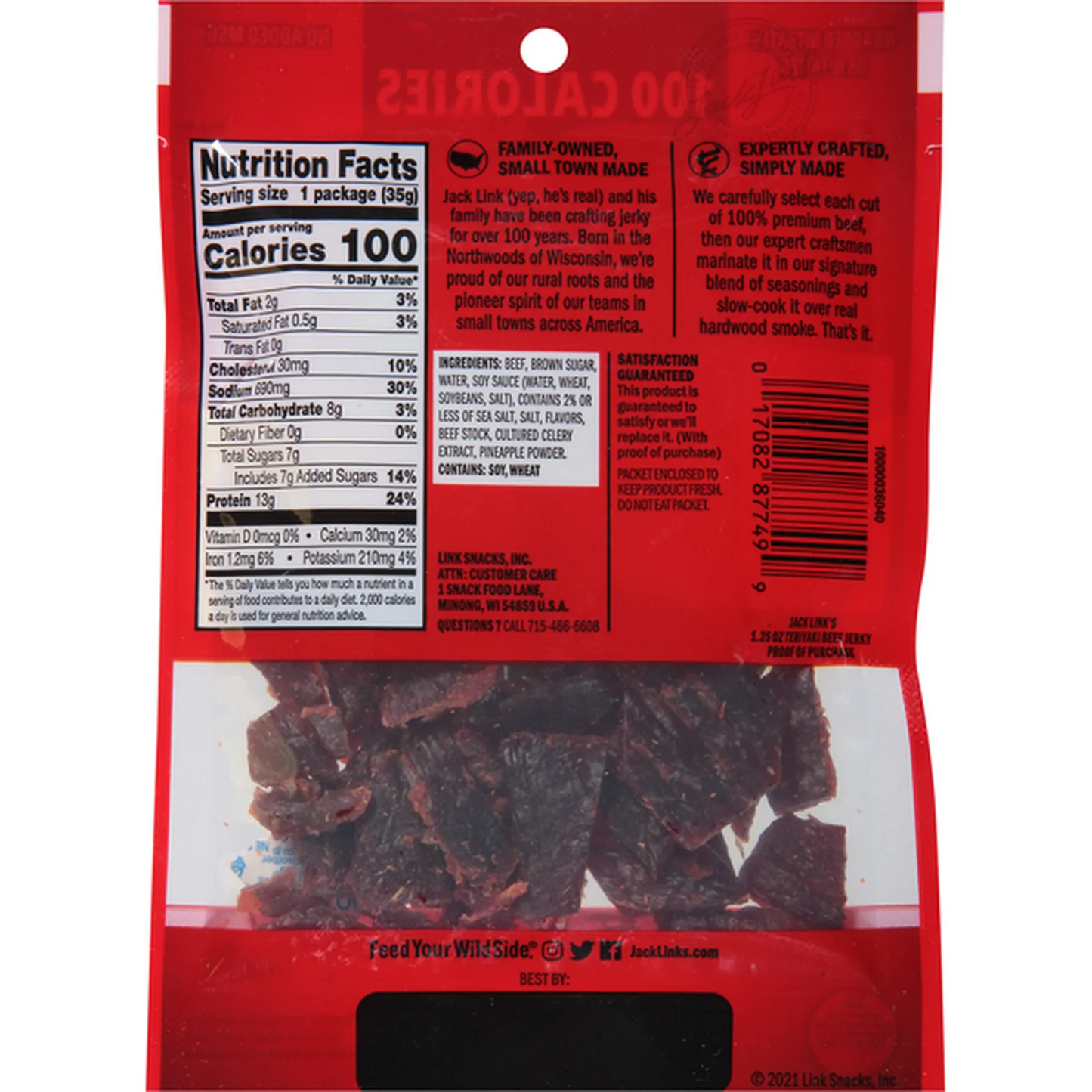 Jack Link's - Teriyaki Flavor Beef Jerkey (1.25 oz)