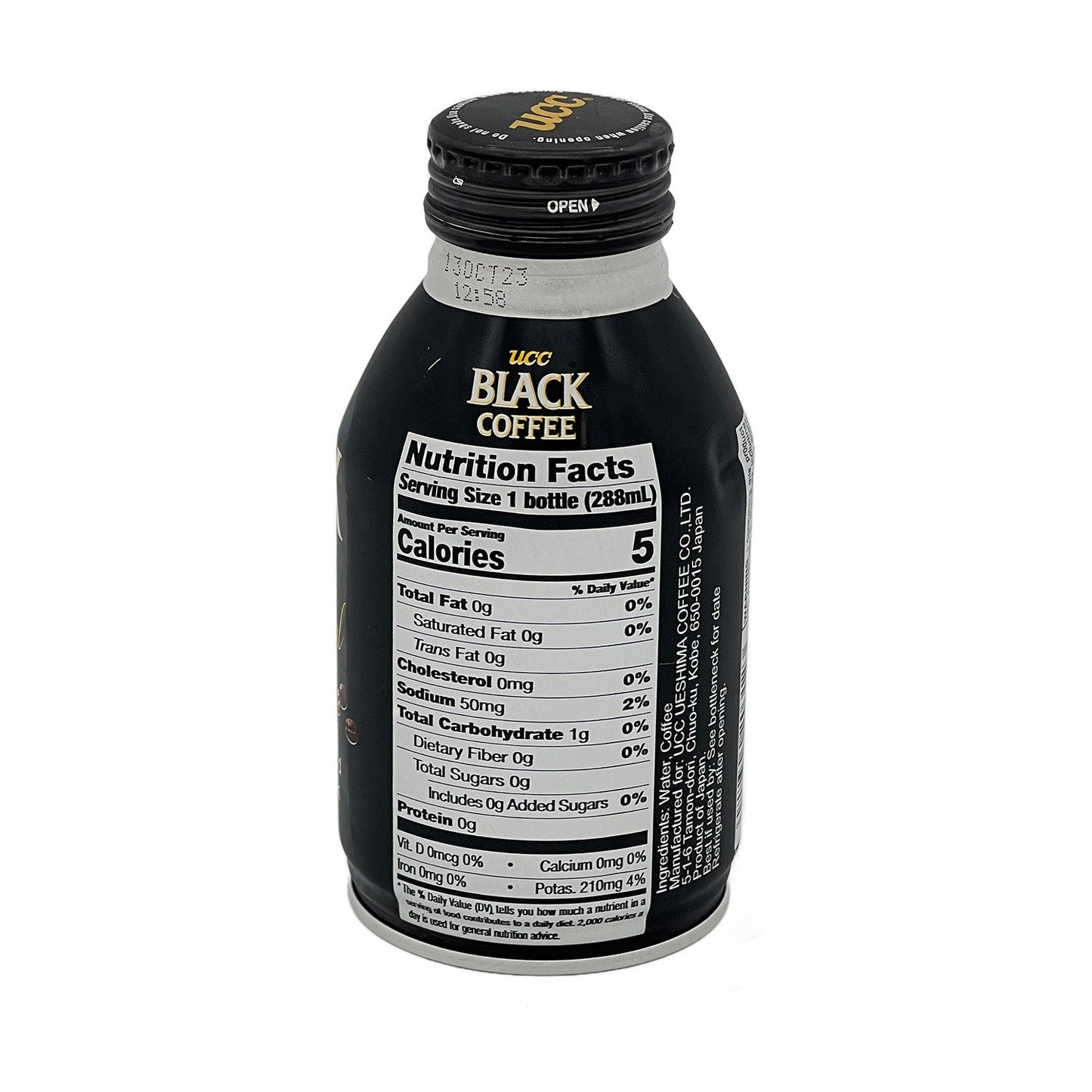 UCC - Black Coffee Can 9.74 fl oz