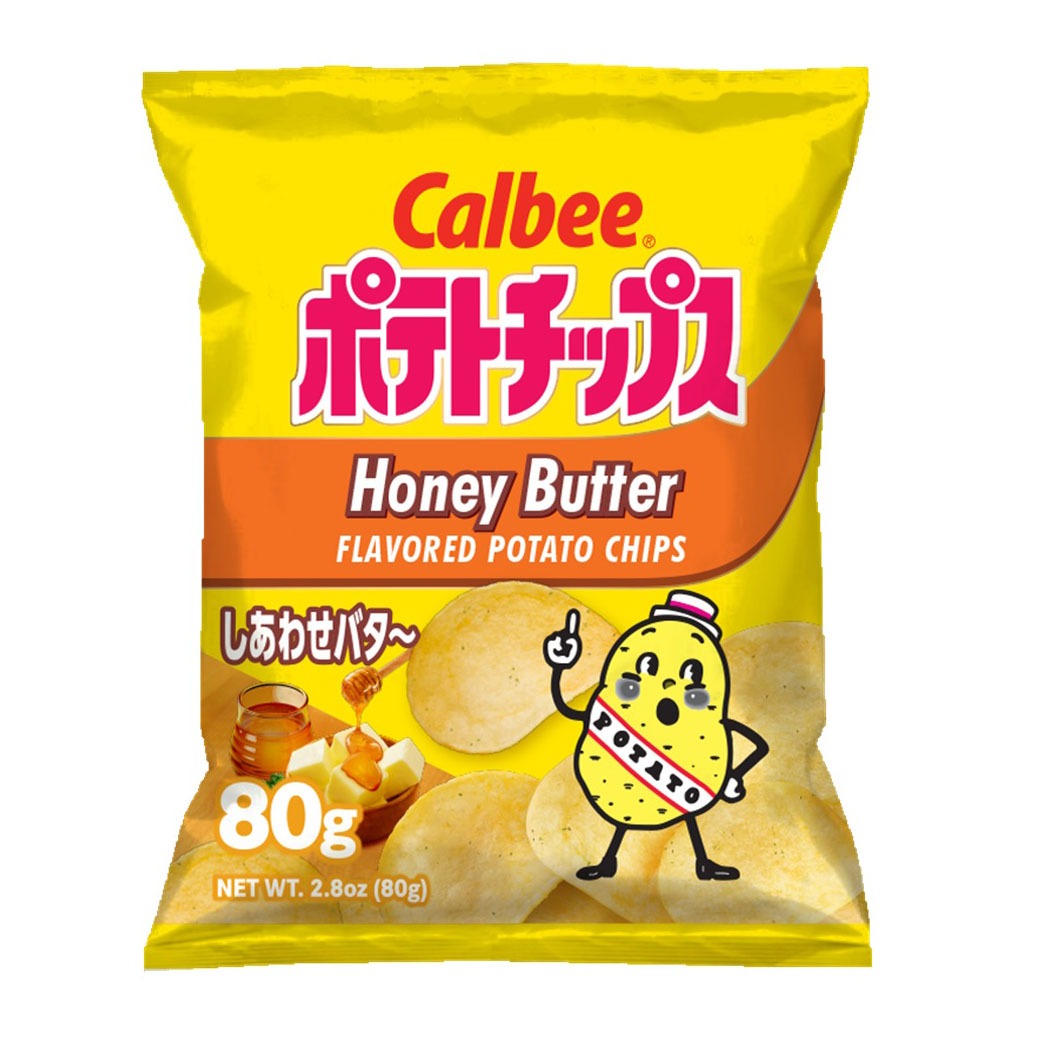 Honey Butter Potato Chips - Calbee