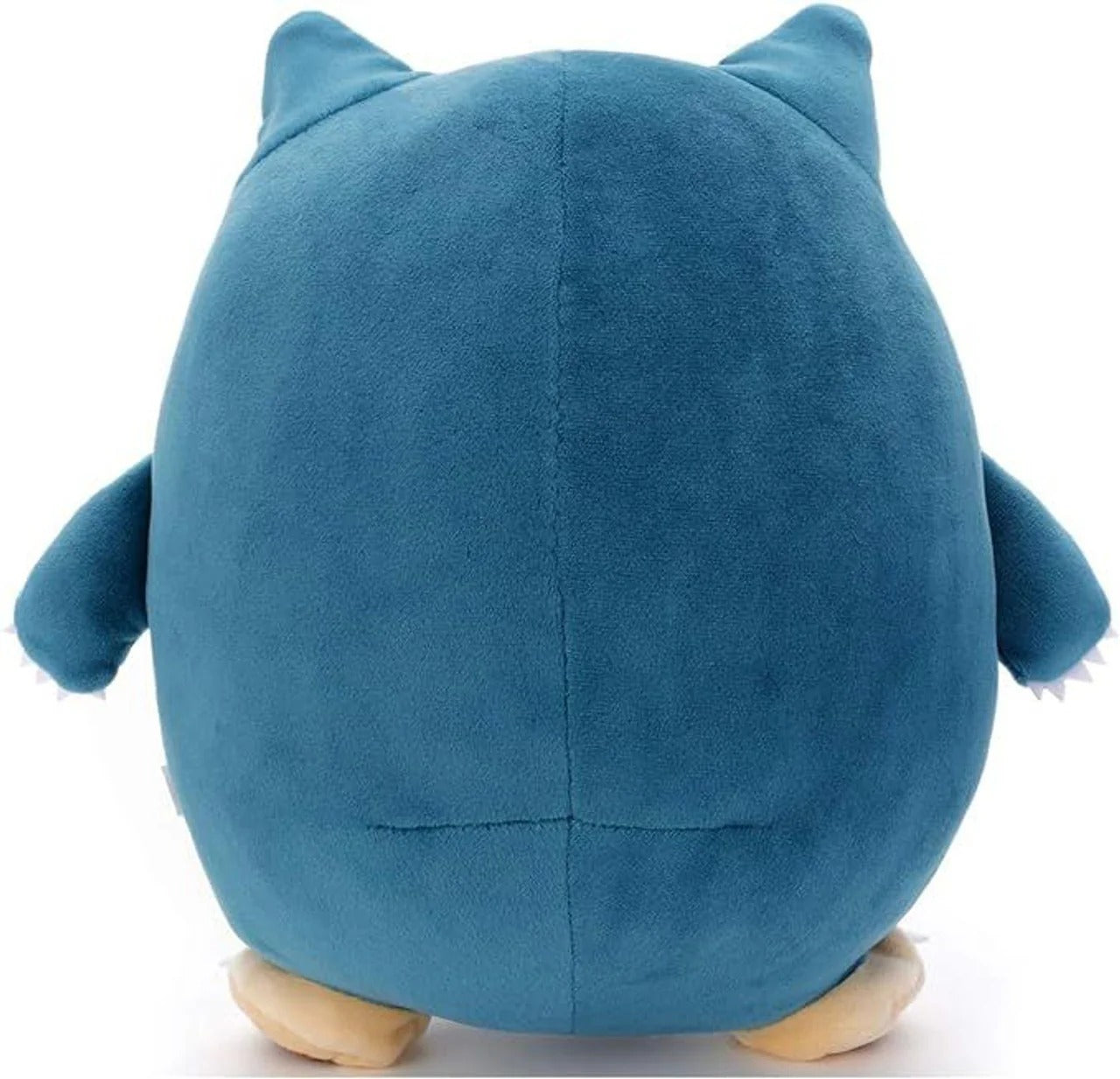 Blue plush toy with a white background