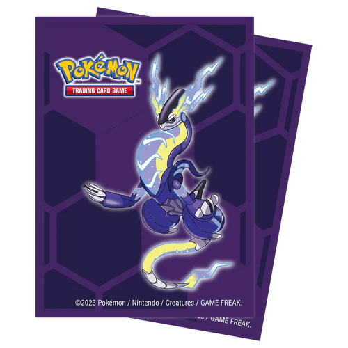 Pokemon TCG - Ultra Pro Card Sleeves (65 count) - Miraidon Scroll and Circuit Games Pokemon TCG - Ultra Pro Card Sleeves (65 count) - Miraidon Scroll and Circuit Games