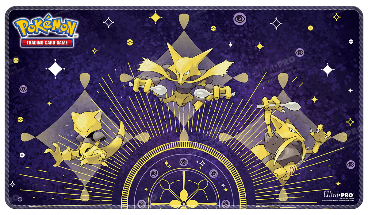 Abra Evolutions Stitched Playmat for Pokémon