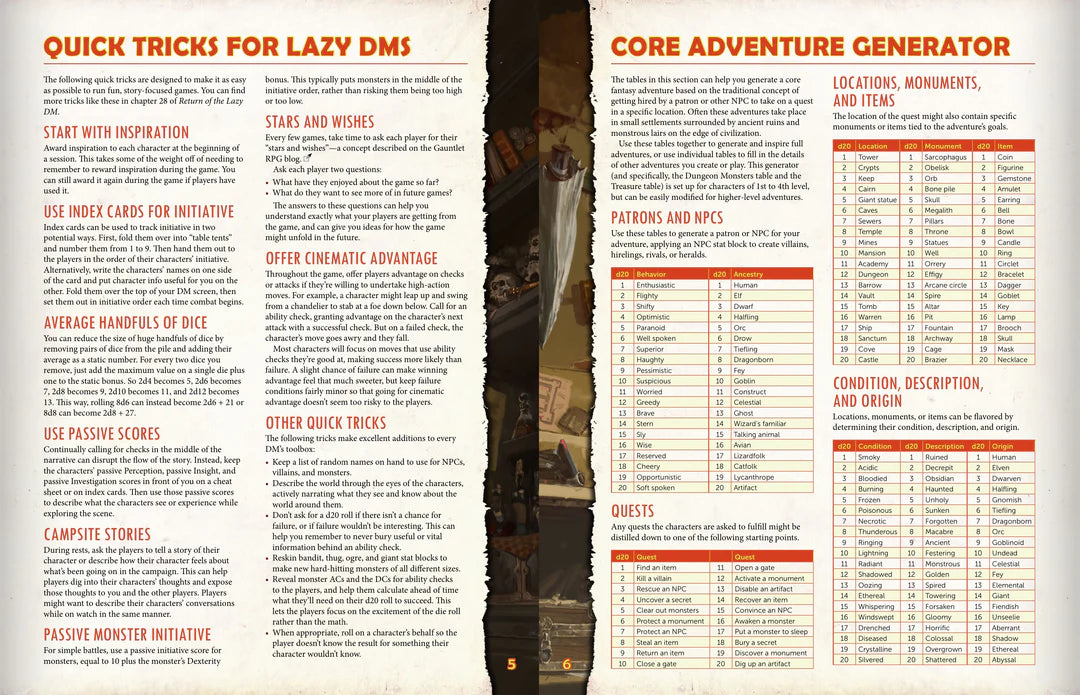 The Lazy DM’s Companion
