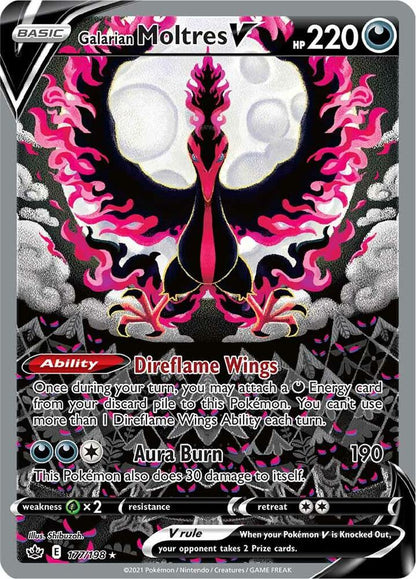 Galarian Moltres V (Alternate Full Art) - SWSH06: Chilling Reign (SWSH06)