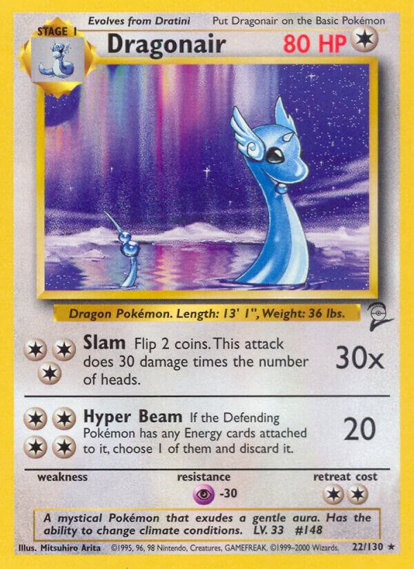 pokemon cards base set 2 Dragonair (22/130) [Base Set 2] Near Mint