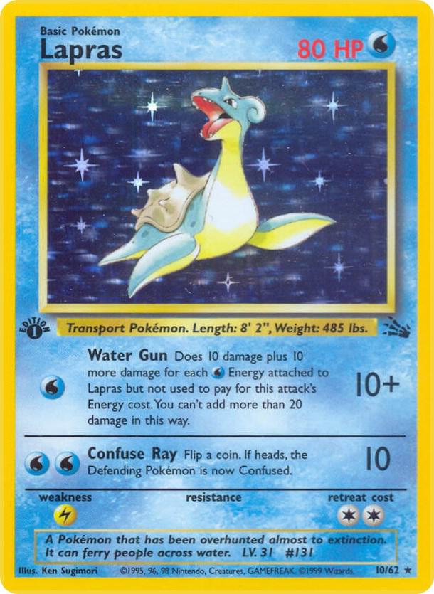 Lapras (10) - Fossil (FO) - Unlimited