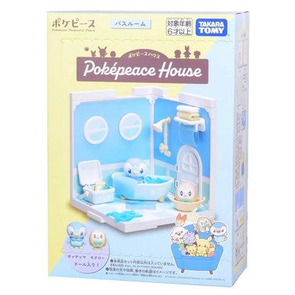 Takaratomy A.R.T.S Pokemon PokePeace House - Piplup & Rowlet in the Bath