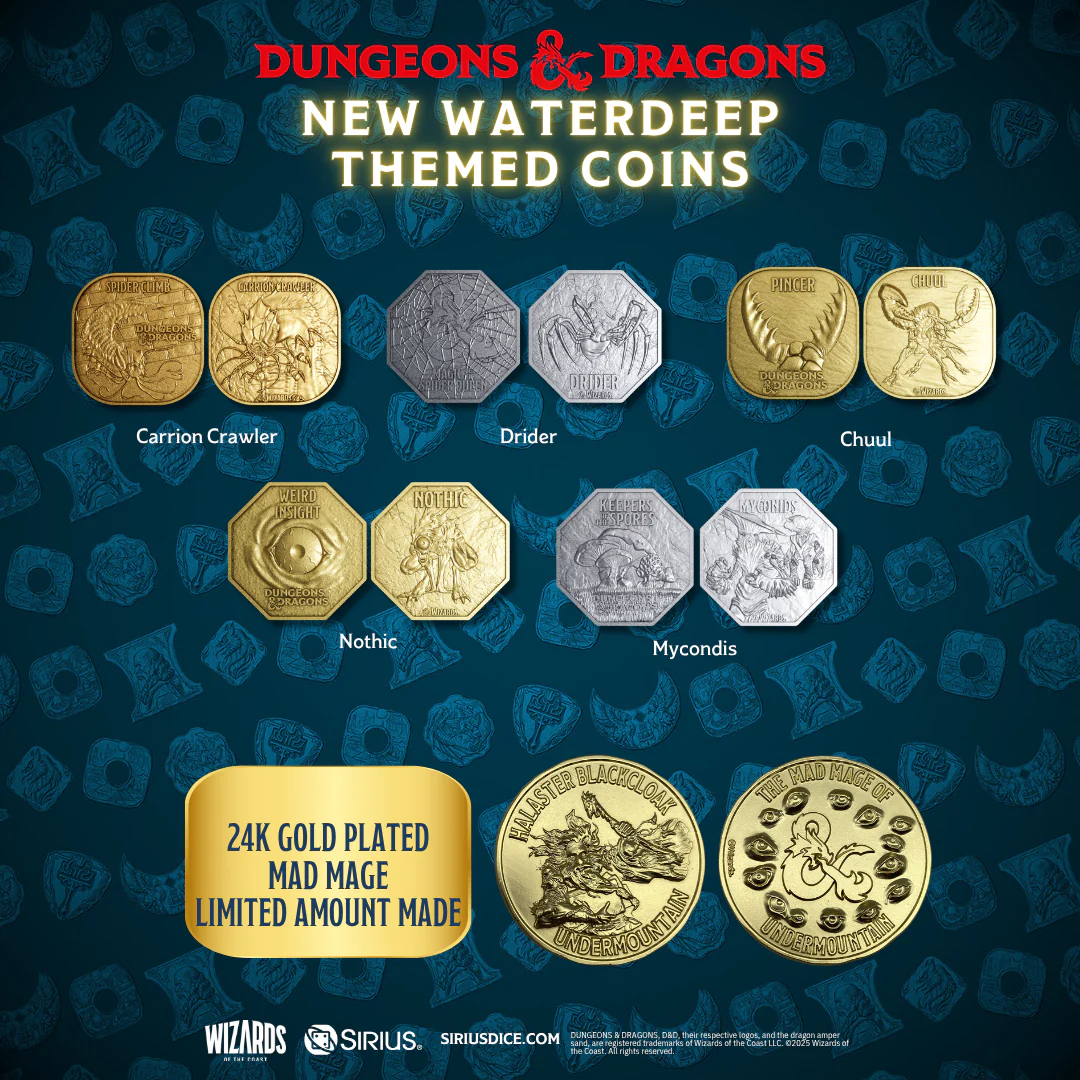 D&D Treasure Pack: Undermountain Collection - 7 Mystery Dice