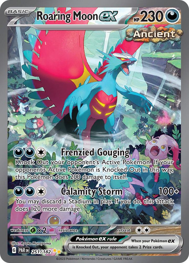 Roaring Moon ex - 251/182 - SV04: Paradox Rift (PAR) - Near Mint (NM)