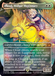 Cloud, Midgar Mercenary (Borderless) (Chocobo Track Foil) - FINAL FANTASY (FIN)
