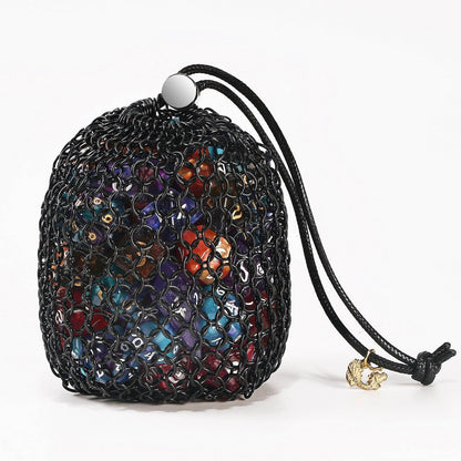 Hero's Chainmail Dice Bag - Black