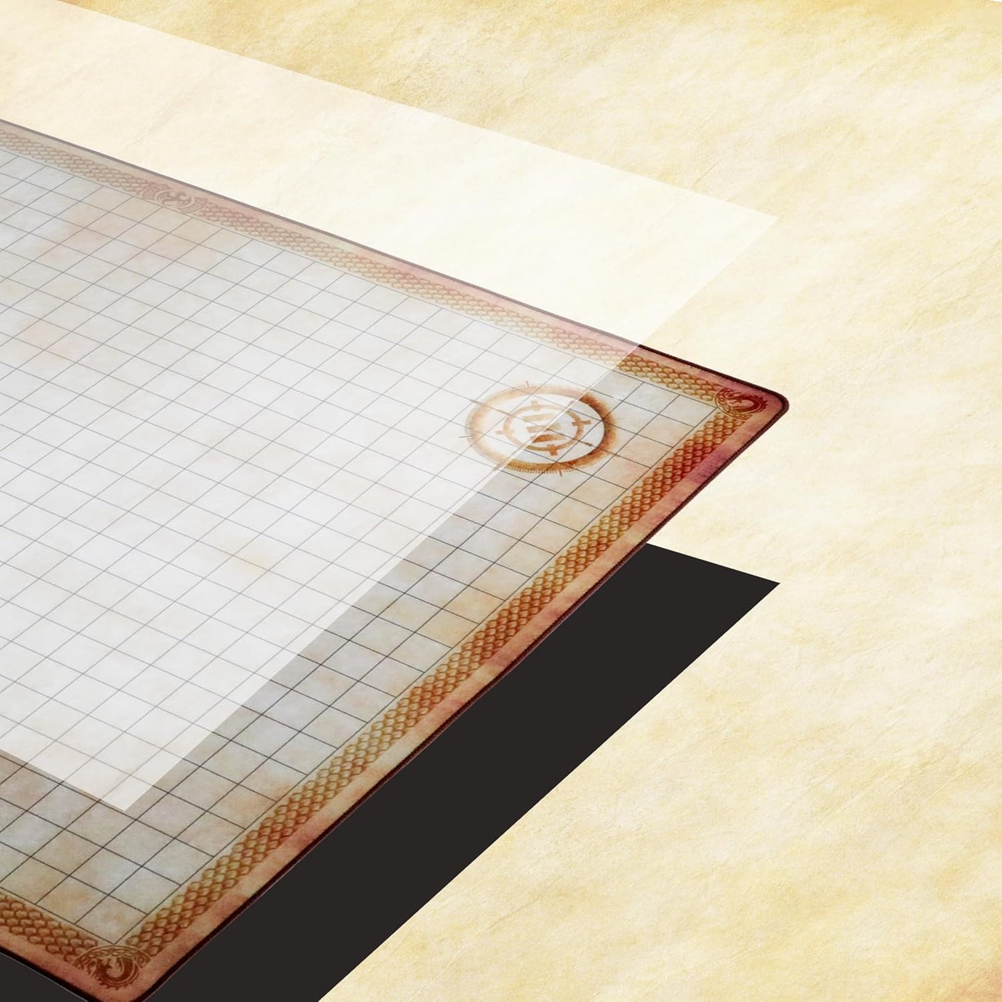 Deluxe Rubber D&D Grid Mat Campaign Kit for Dungeons & Dragons - Scroll and Circuit Games
