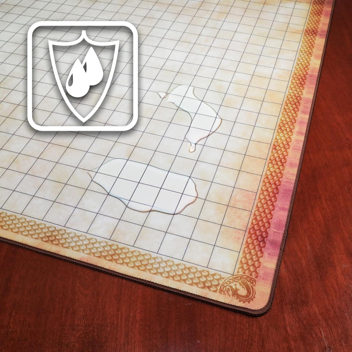 Deluxe Rubber D&D Grid Mat Campaign Kit for Dungeons & Dragons - Scroll and Circuit Games