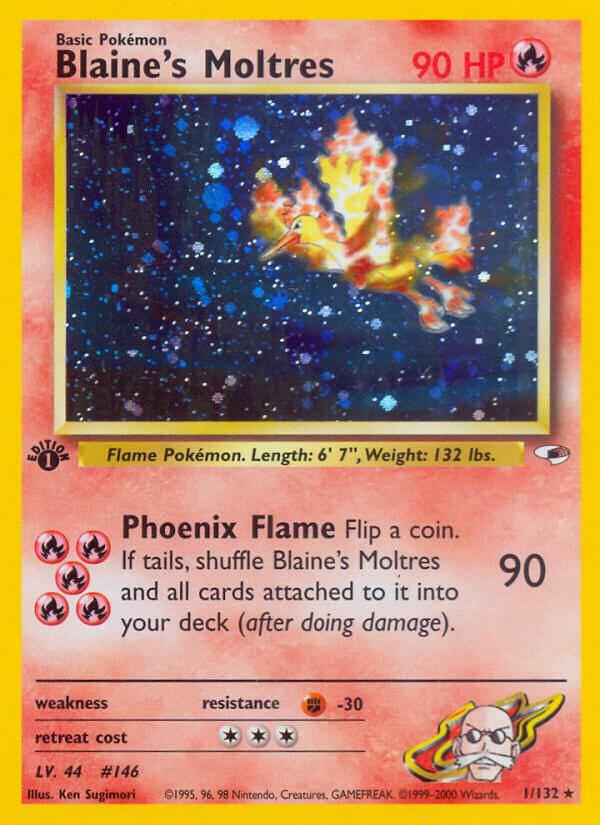 Blaine's Moltres - Gym Heroes (G1)