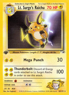 Lt. Surge's Raichu - Gym Heroes (G1)
