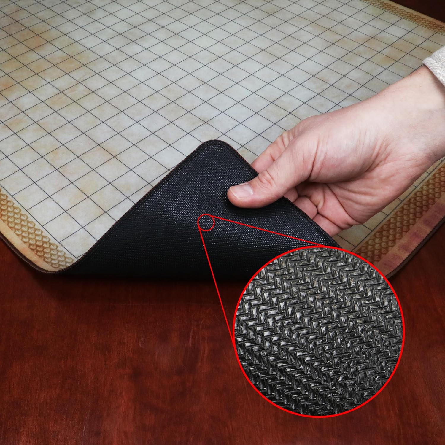 Deluxe Rubber D&D Grid Mat Campaign Kit for Dungeons & Dragons - Scroll and Circuit Games