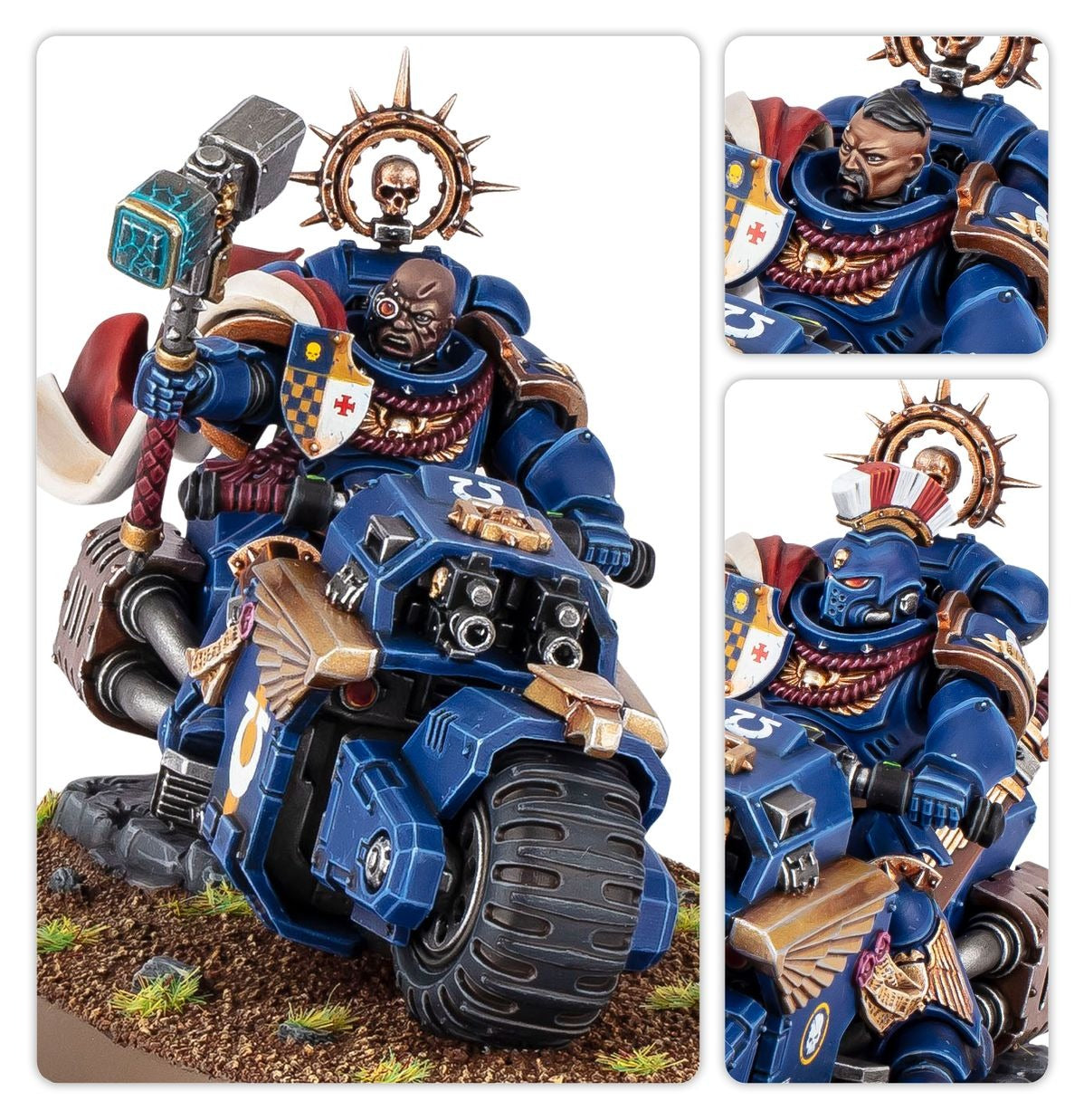 Warhammer 40k: Space Marines - Captain on Bike