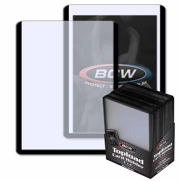 Top Loaders - Black Border - BCW 3” x 4” - 25 Pack