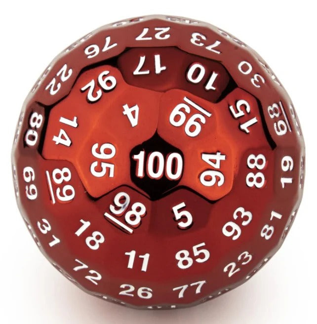 Titan's Fist - Metal D100 - Red & White