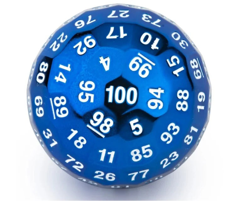 Titan's Fist - Metal D100 - Blue & White