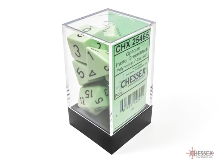 Chessex Opaque Polyhedral Pastel 7-Die Set - Scroll and Circuit Games