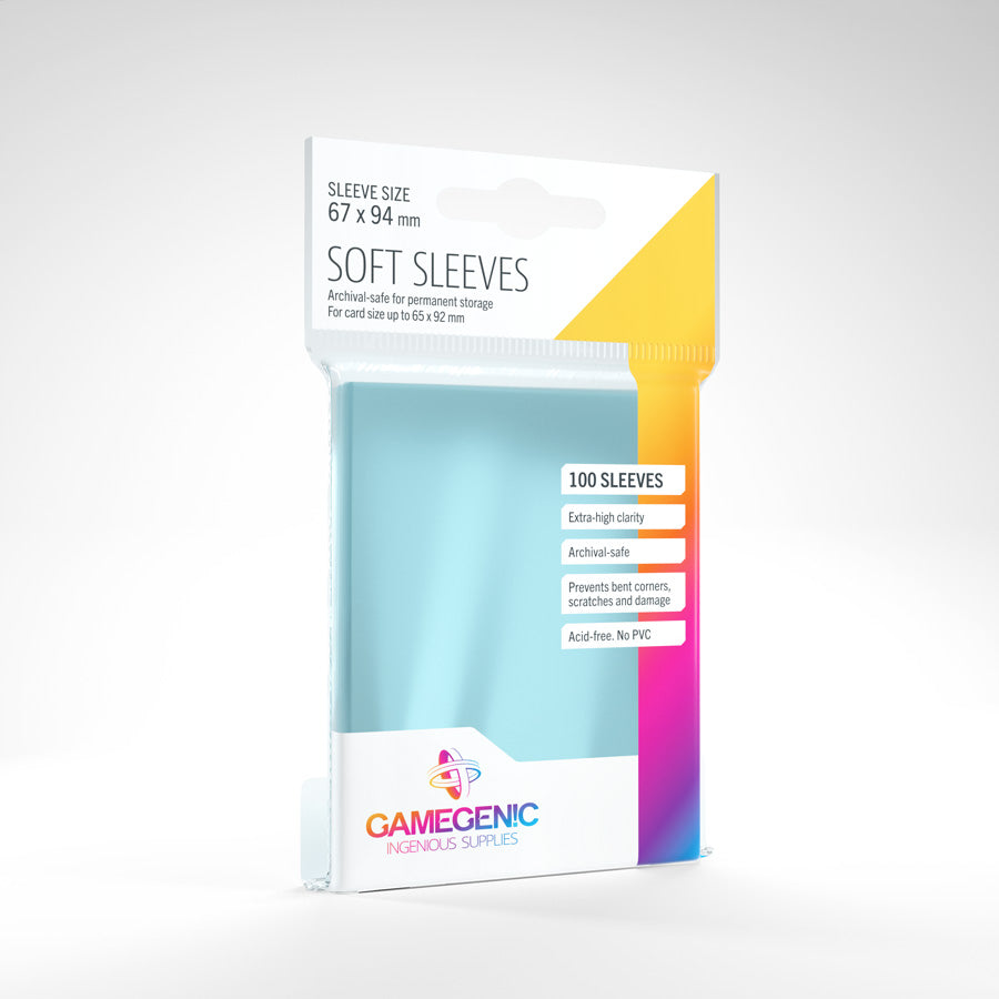 Game Genic - Clear - Toploading Soft Penny Sleeves - Scroll and Circuit Games