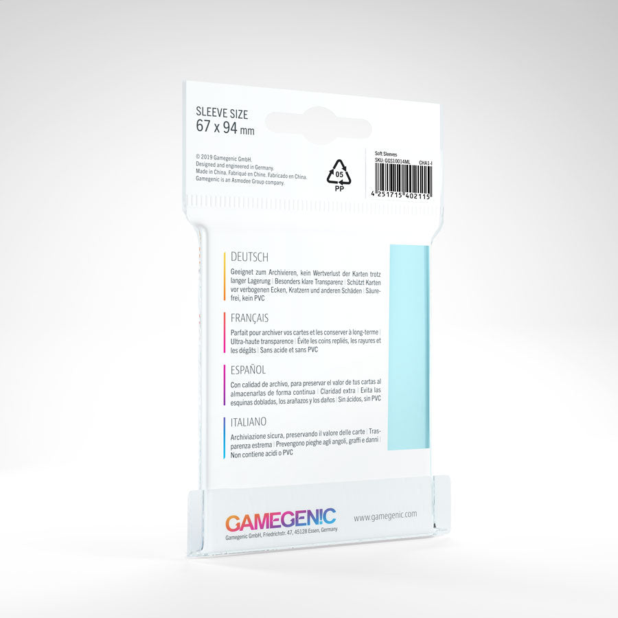 Game Genic - Clear - Toploading Soft Penny Sleeves - Scroll and Circuit Games