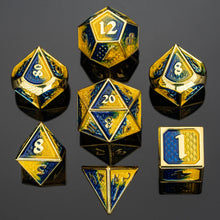 7-Set Behemoth Solid Metal: Blue & Yellow with Brass