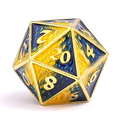 7-Set Behemoth Solid Metal: Blue & Yellow with Brass