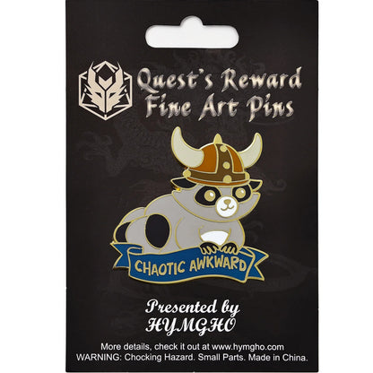 Chaotic Awkward Raccoon - Enamel Pin