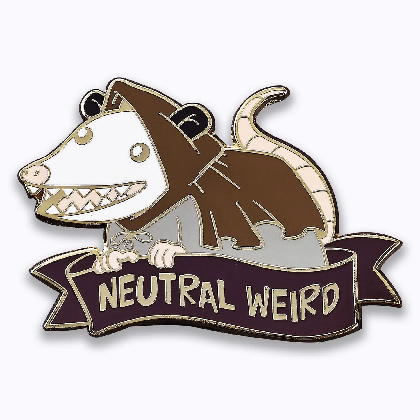 Neutral Weird Opossum - Enamel Pin