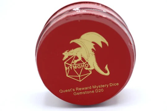 Hymgho Premium Gaming d20 - Quest's Reward Mystery Gemstone Dice