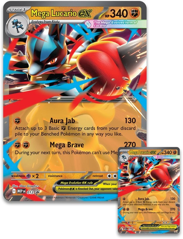 Pokemon Mega Evolutions - Mega Lucario EX Figure Collection