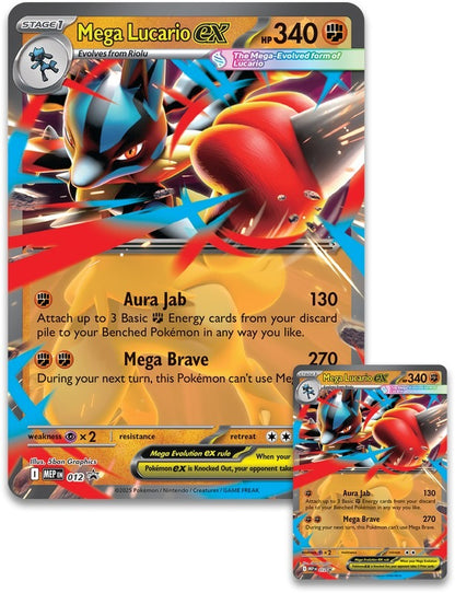 Pokemon Mega Evolutions - Mega Lucario EX Figure Collection