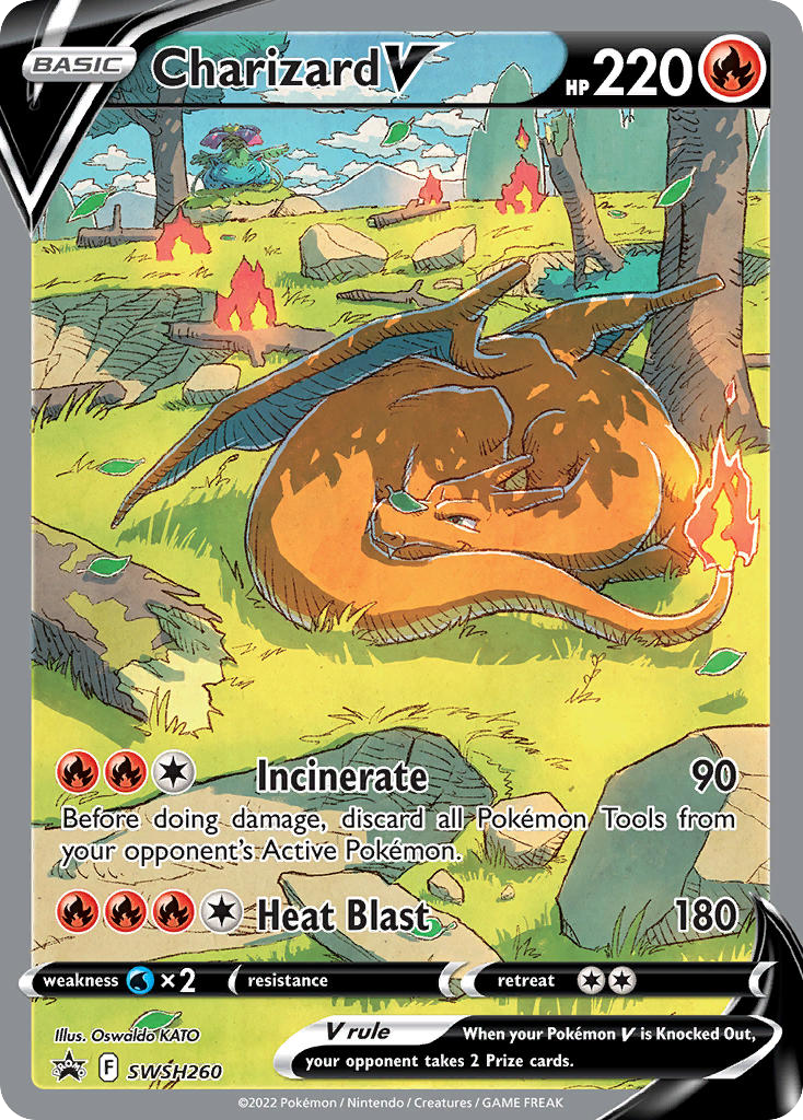 Charizard V - SWSH 260 - Black Star Promo - Scroll and Circuit Games