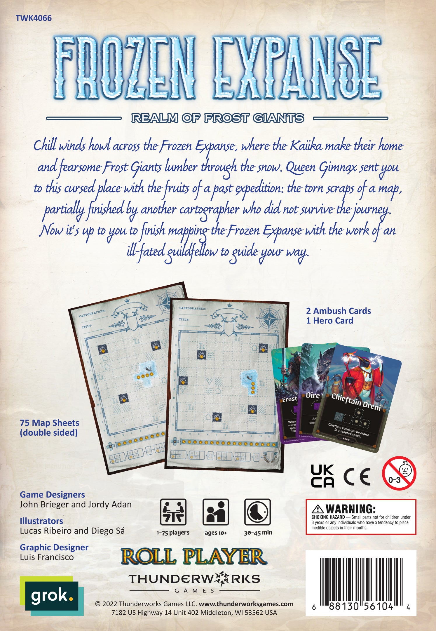 Cartographers - Map Pack: Frozen Expanse - Scroll and Circuit Games