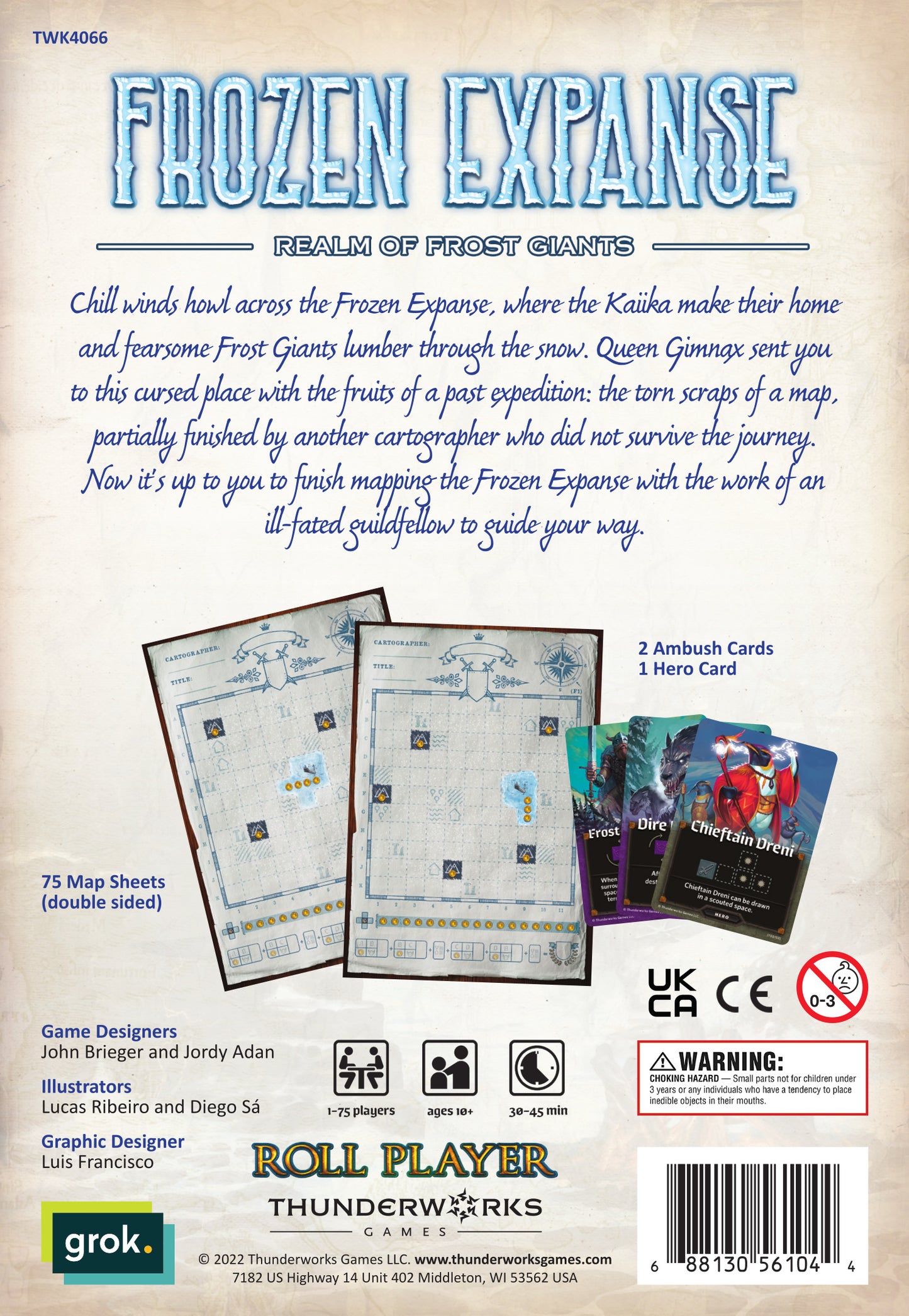Cartographers - Map Pack: Frozen Expanse - Scroll and Circuit Games