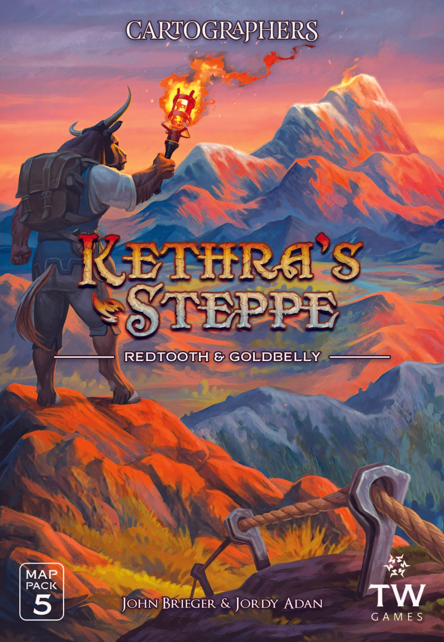 Cartographers - Map Pack: Kethra's Steppe - Scroll and Circuit Games