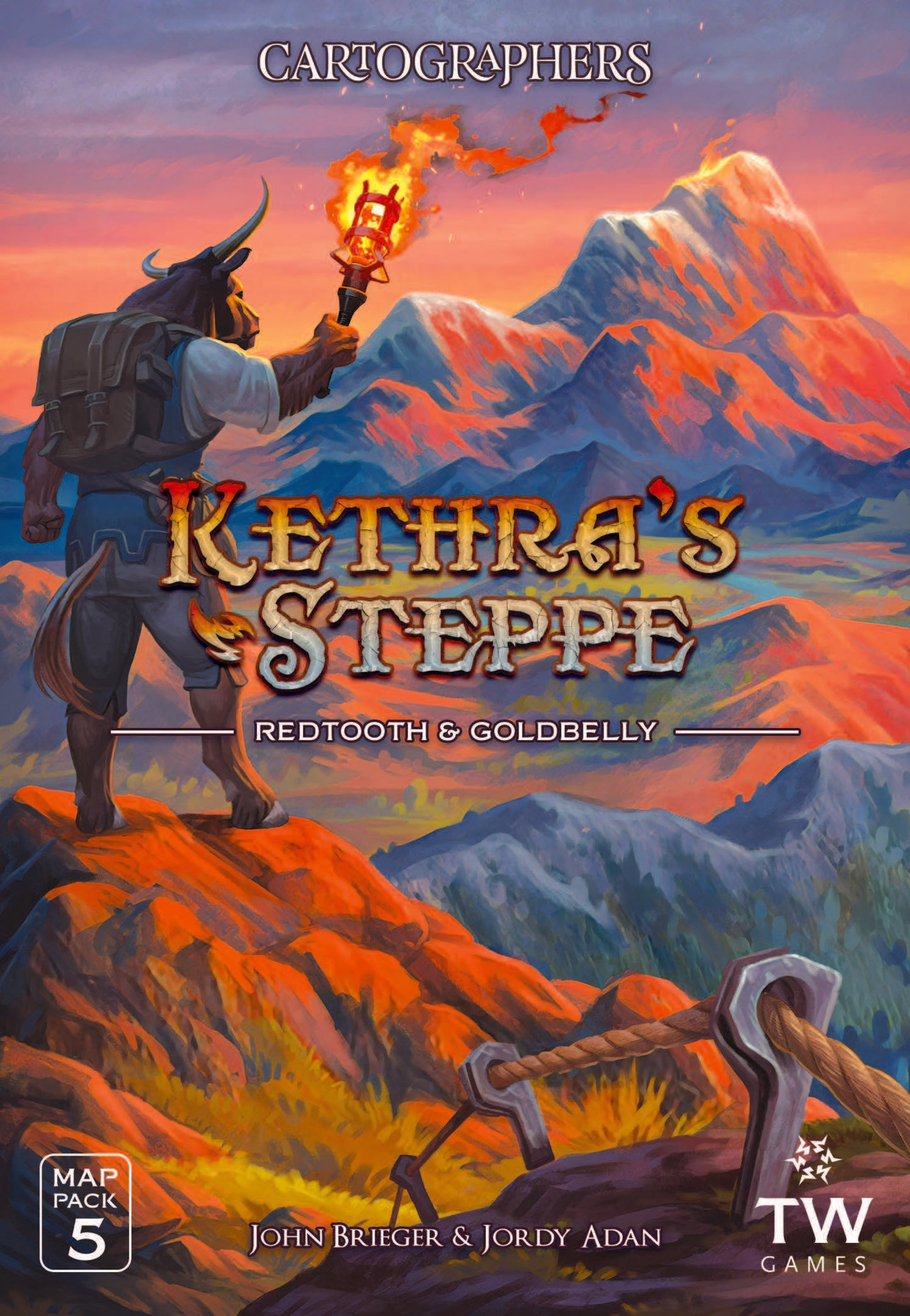 Cartographers - Map Pack: Kethra's Steppe - Scroll and Circuit Games