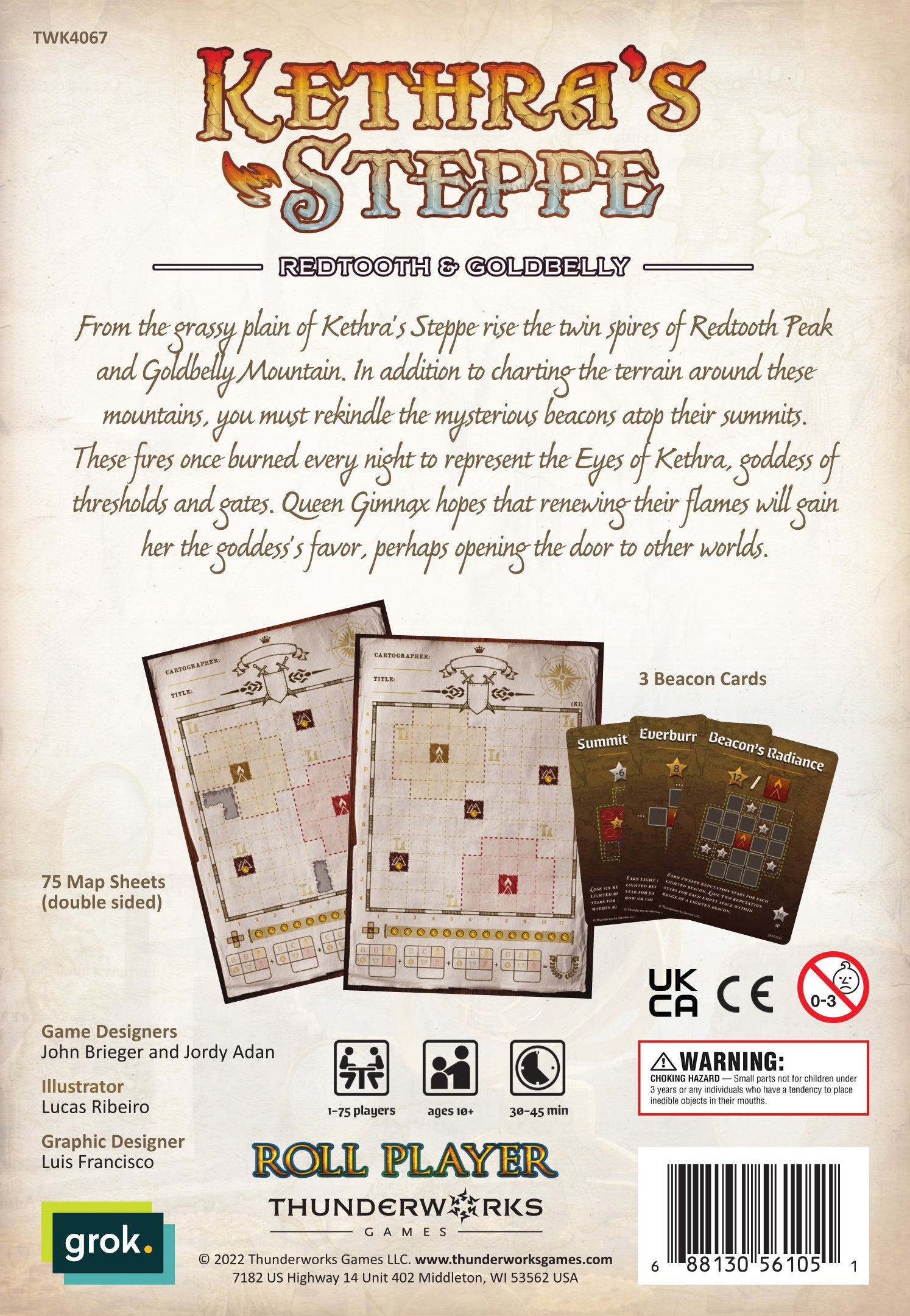 Cartographers - Map Pack: Kethra's Steppe - Scroll and Circuit Games