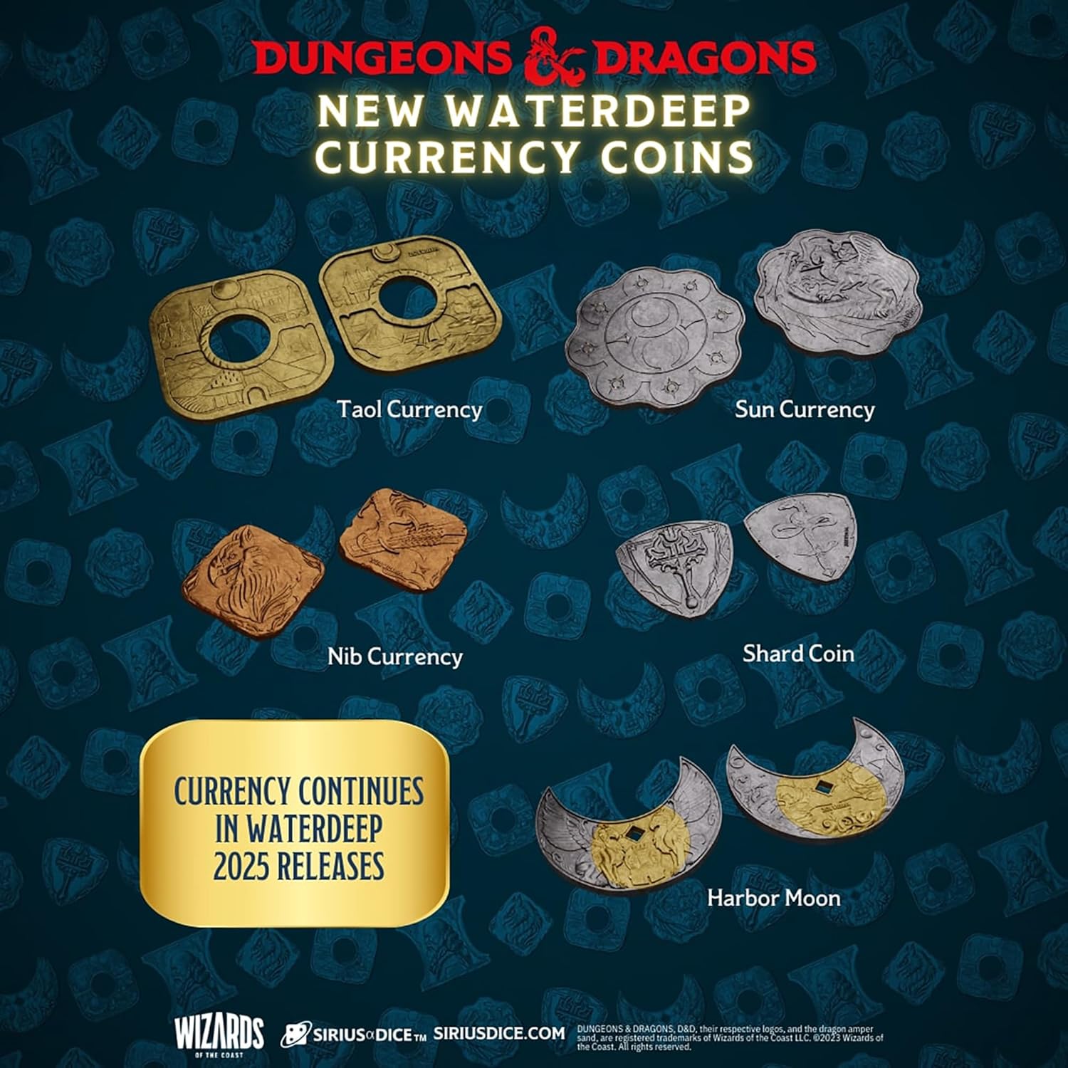 Dungeons & Dragons Xanathar's Treasure Pack: Waterdeep Collection - 7 Mystery Dice - Scroll and Circuit Games