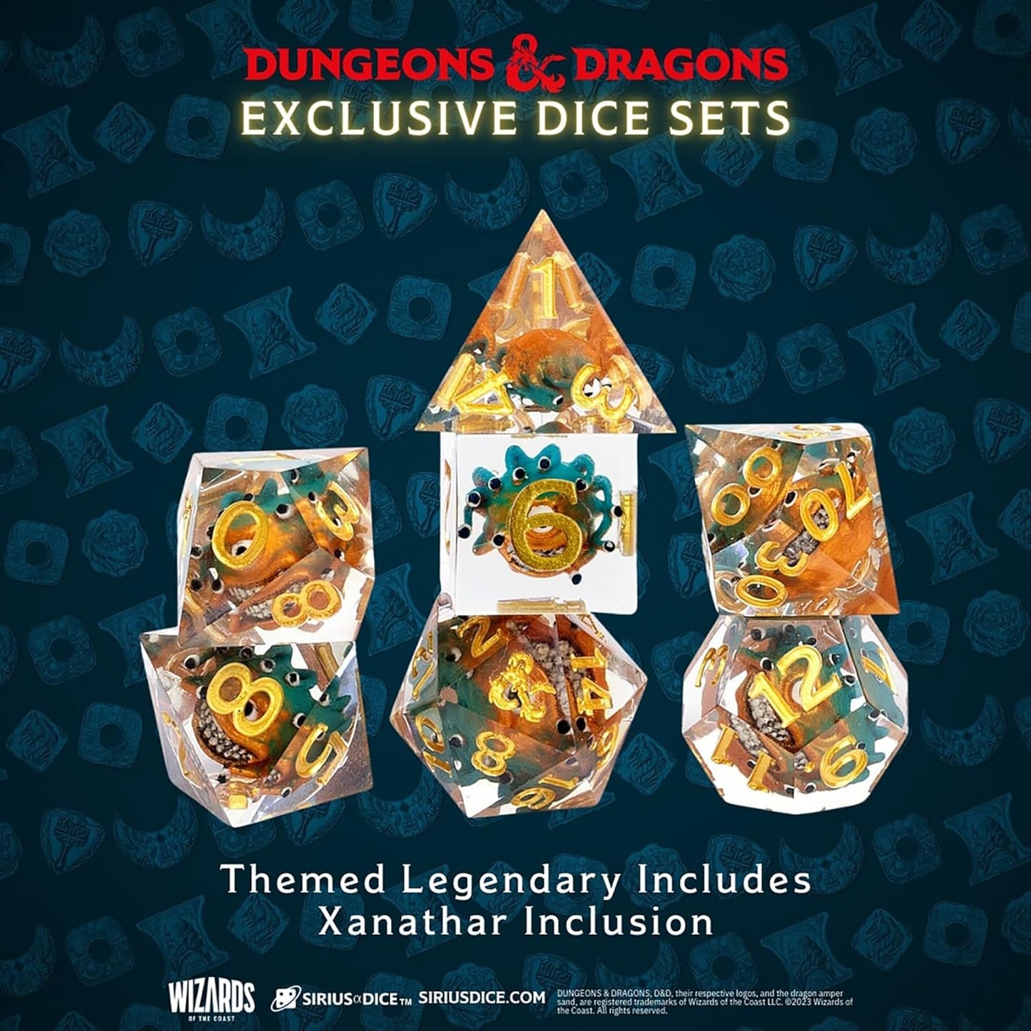 Dungeons & Dragons Xanathar's Treasure Pack: Waterdeep Collection - 7 Mystery Dice - Scroll and Circuit Games