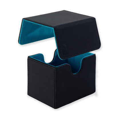 VaultX - Sideloading Deck Box 100+ - Black and Electric Blue