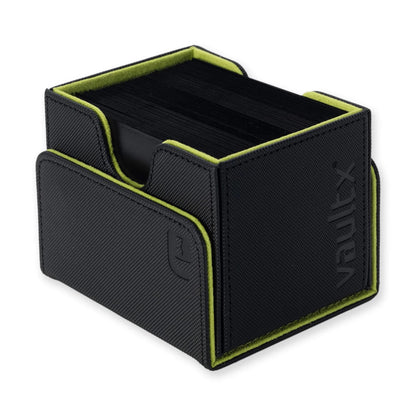 VaultX - Sideloading Deck Box 100+ - Black and Electric Green