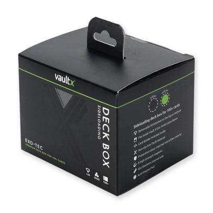 VaultX - Sideloading Deck Box 100+ - Black and Electric Green
