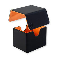 VaultX - Sideloading Deck Box 100+ - Black and Electric Orange