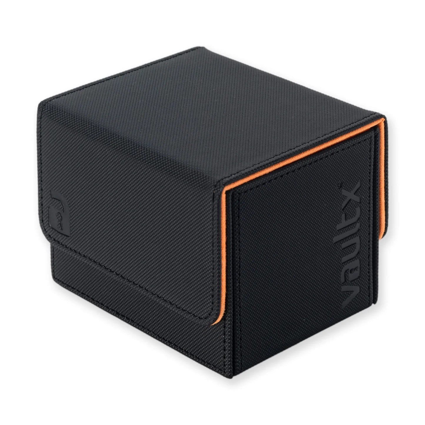 VaultX - Sideloading Deck Box 100+ - Black and Electric Orange
